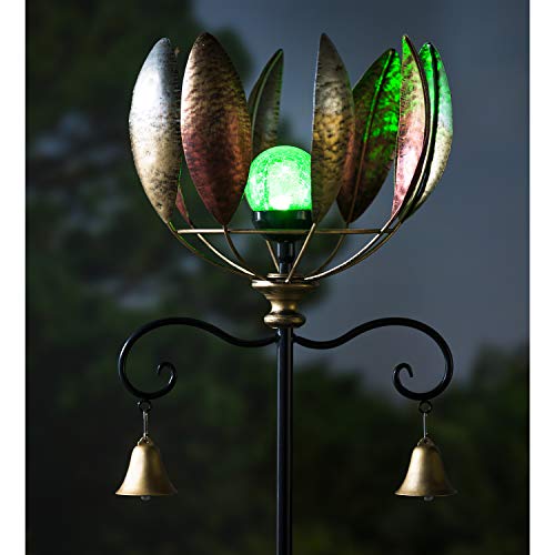 59.5"H Wind Spinner, Copper Leaves