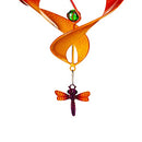23"H Twirler with Bead Detail, Purple Dragonfly