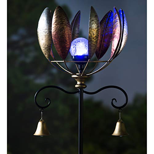 59.5"H Wind Spinner, Copper Leaves