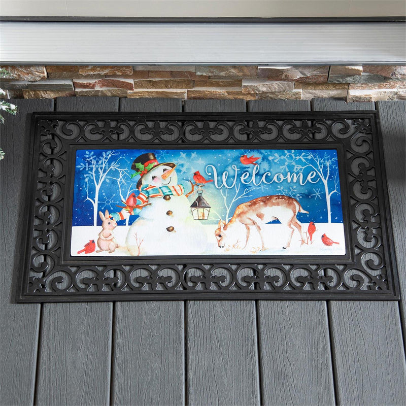 Sweet Snowman and Friends Sassafras Switch Mat