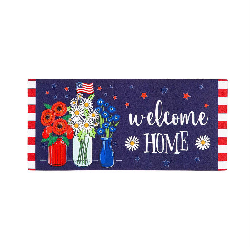 Patriotic Floral Sassafras Switch Mat