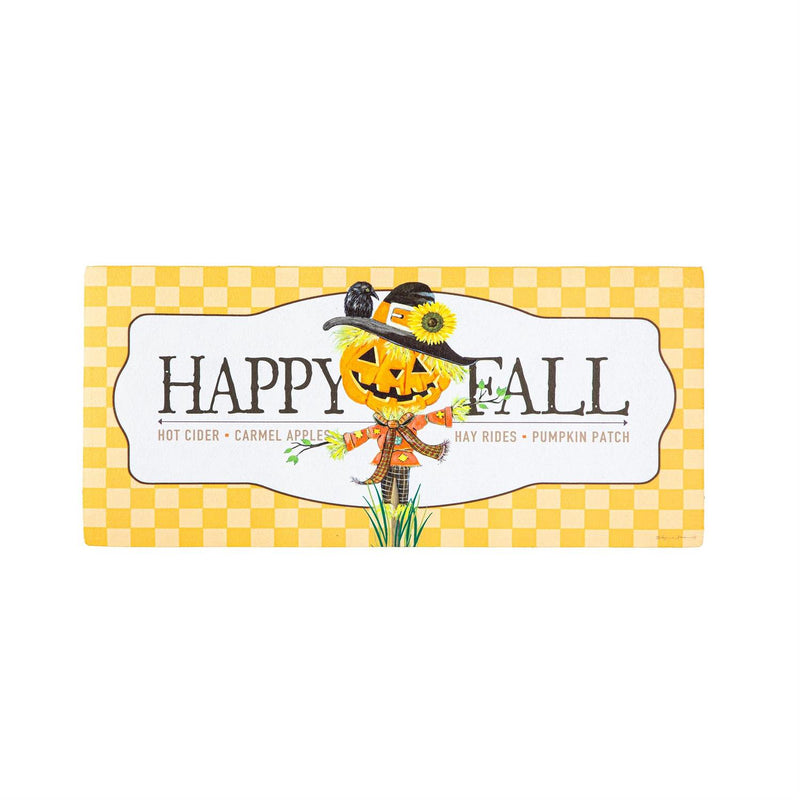 Hello Pumpkin Scarecrow Sassafras Switch Mat