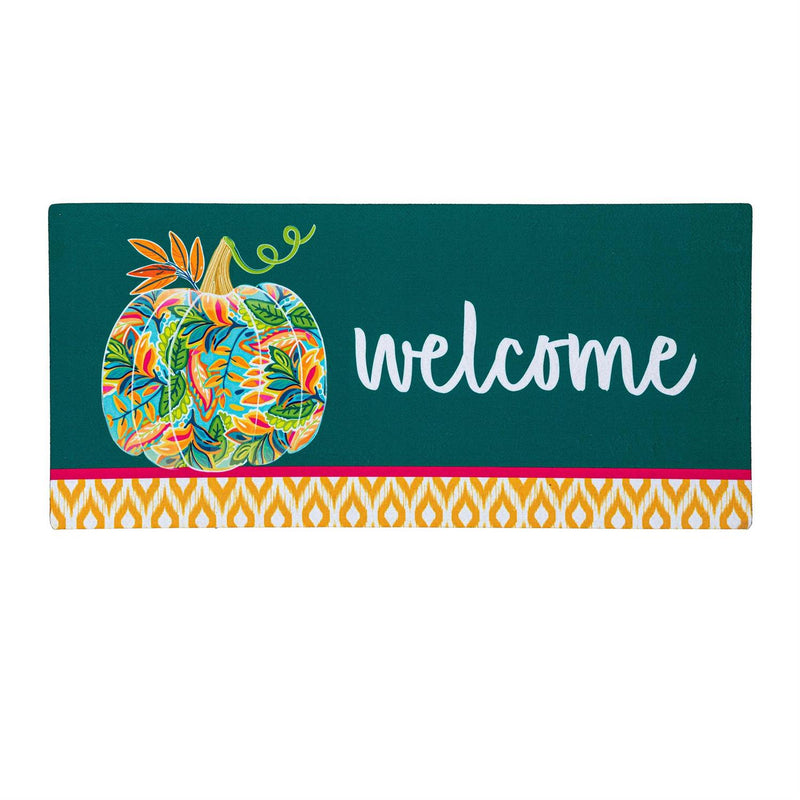 Patterned Jacobean Floral Pumpkin Sassafras Switch Mat