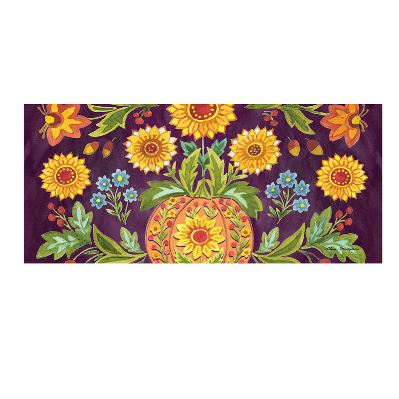 Fall Flower & Pumpkin Sassafras Switch Mat