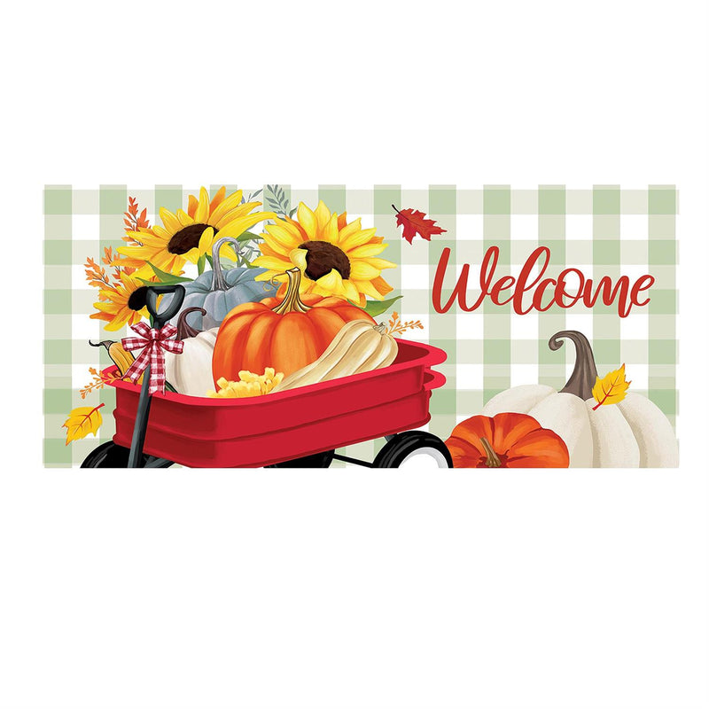 Wagon Filled Pumpkin Sassafras Switch Mat