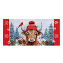 Bundled Up Highland Cow Sassafras Switch Mat_x000D_