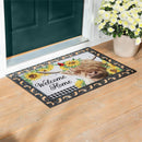 Floral Highland Cow Sassafras Estate Mat