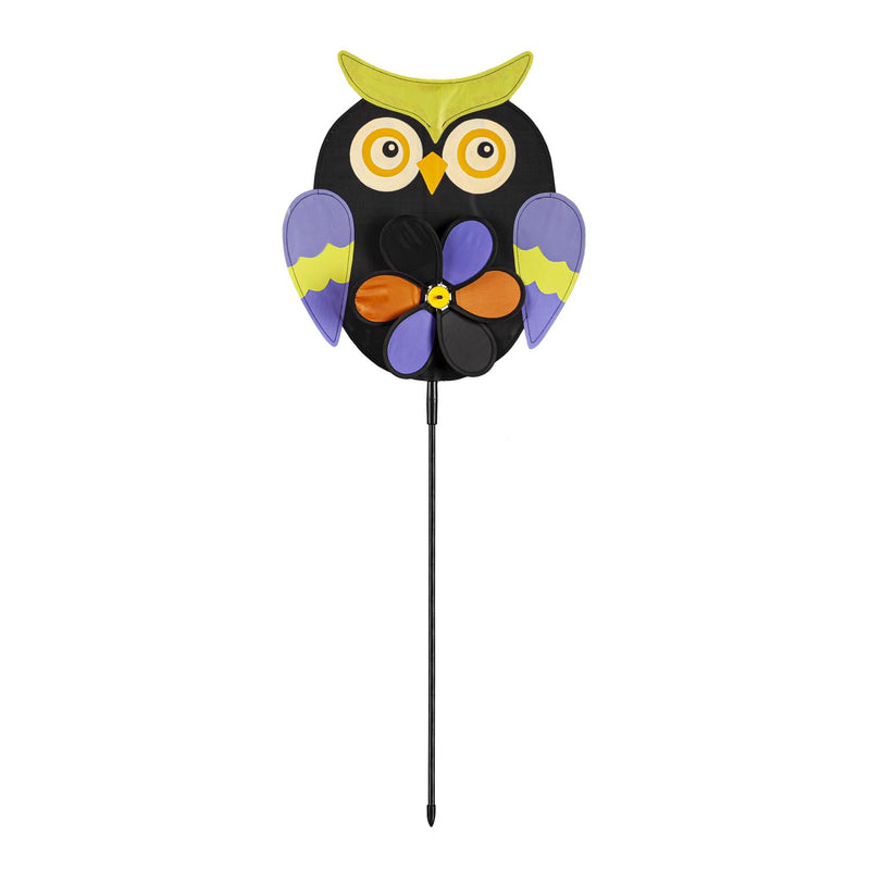 Halloween Owl Pinwheel Spinner, 3 Assorted