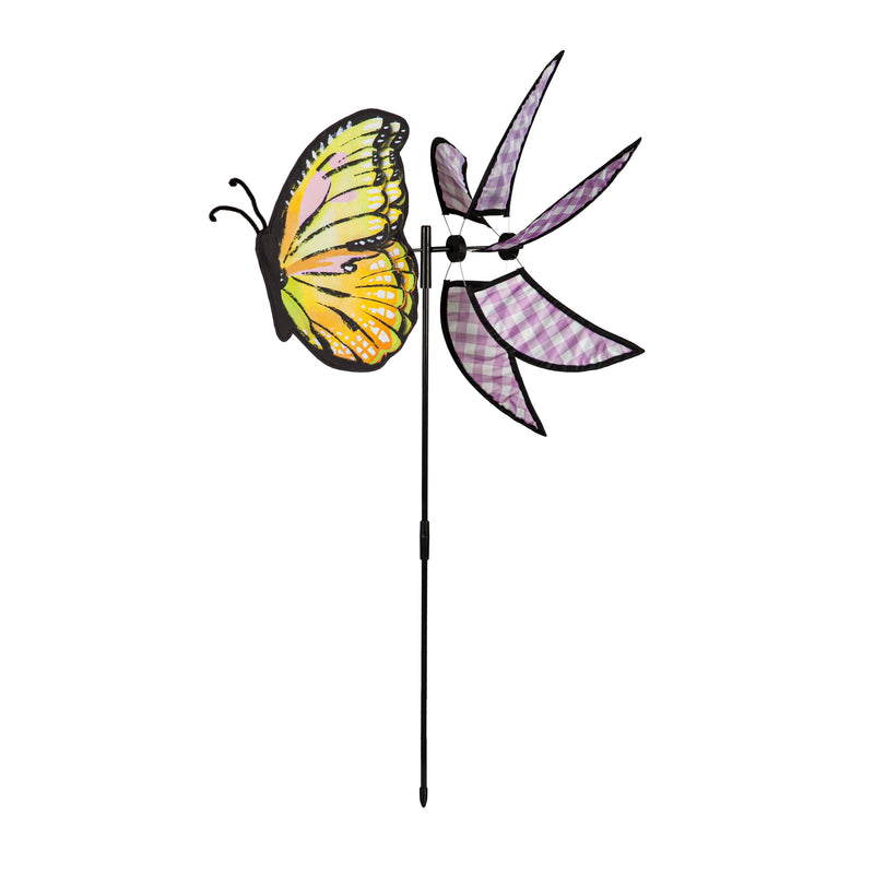 Butterfly Fields Pinwheel Spinner, 3 Assorted,45451