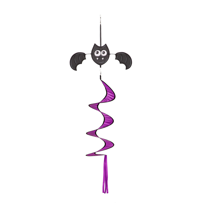 Halloween Bat with Bobbing Wings Shaped Fabric Wind Spinner,45638
