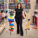 Graduation Fabric Garden Stake