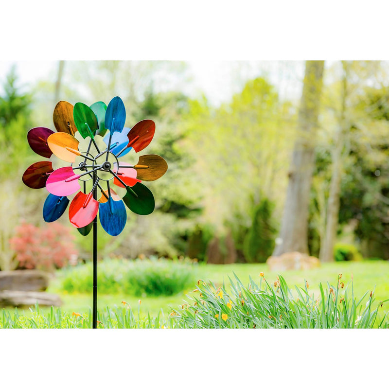 72"H Wind Spinner, Multicolored Shovels,47m2202