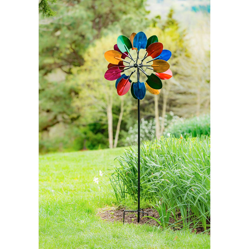 72"H Wind Spinner, Multicolored Shovels,47m2202