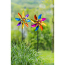 48"H Rainbow Windmill Wind Spinner Stake, 2 ASST.