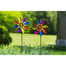 48"H Rainbow Windmill Wind Spinner Stake, 2 ASST.