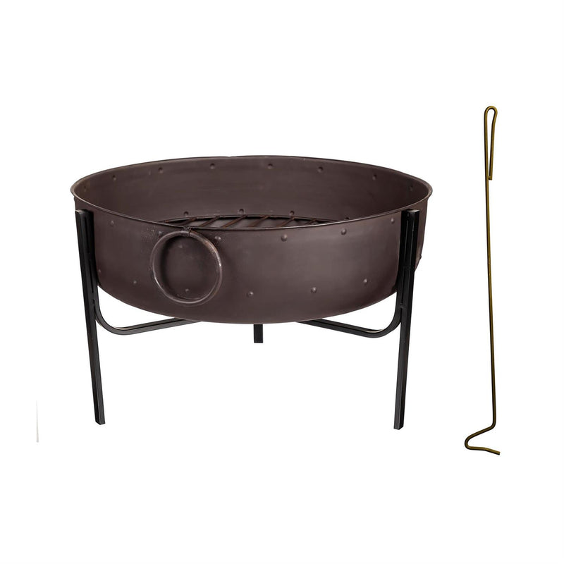 Firepit with Iron Loop handles