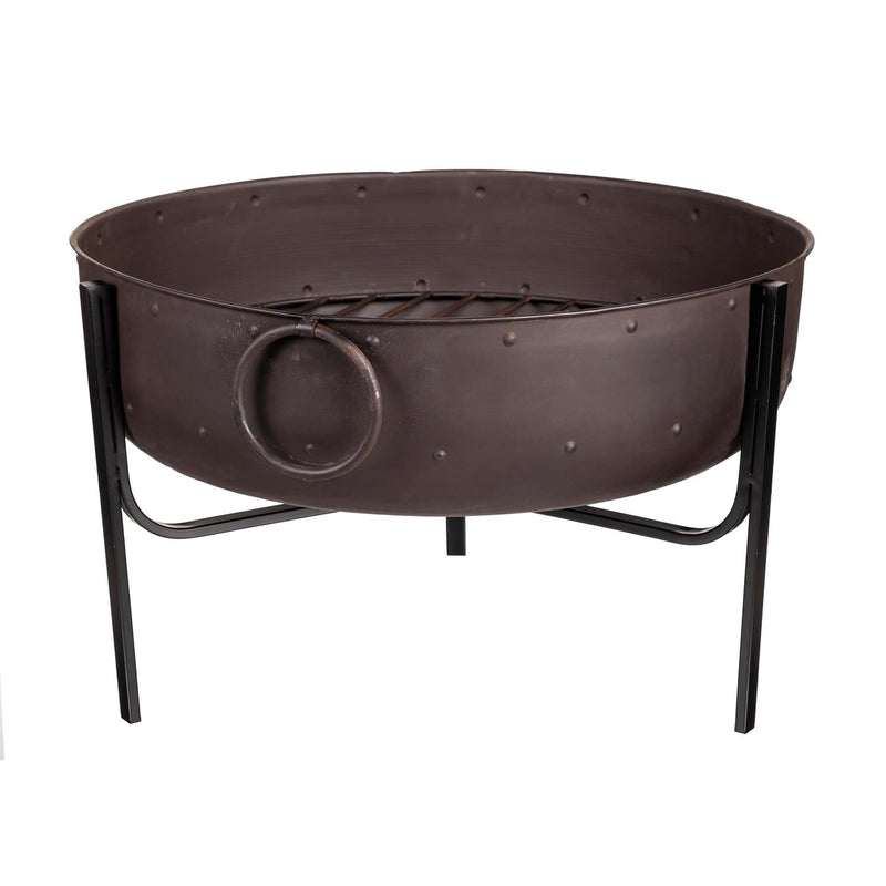 Firepit with Iron Loop handles