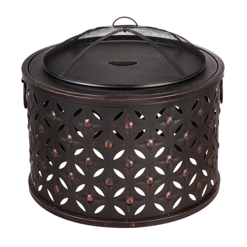 Cylinder Lattice Firepit