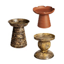 Garden of Wonder Plant Stand, Multi-Color Metal Riser, Set of 3