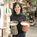 Garden of Wonder Plant Stand, Multi-Color Metal Riser, Set of 3