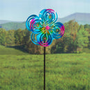 75"H Wind Spinner, Peacock Spirals