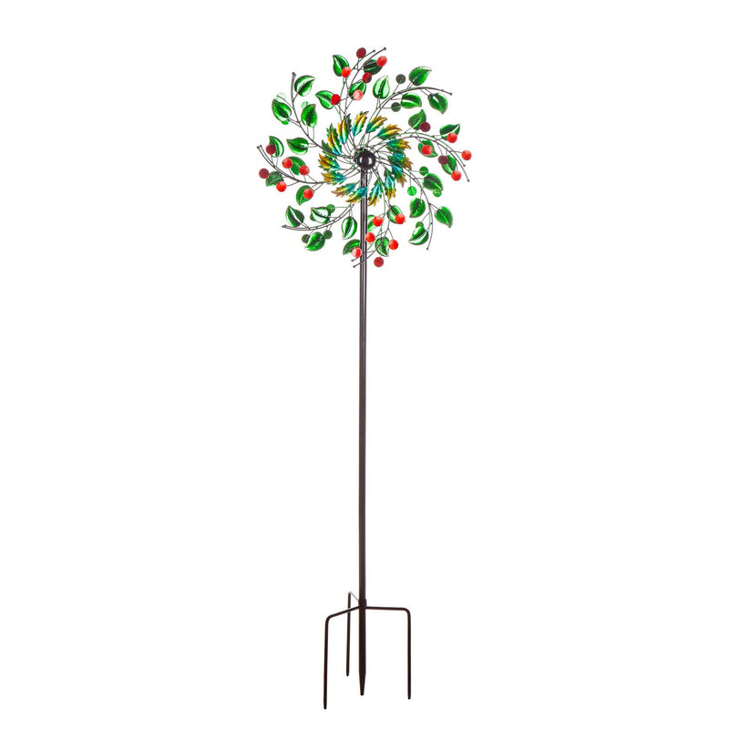 Evergreen Wind,Leaves and Berries Spinner,24.41x9.65x75.2 Inches