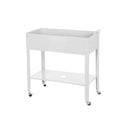 Metal Grow Table with Handle White,47m3672