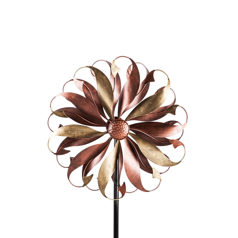 Evergreen Wind,75"H Wind Spinner, Bronze and Copper Twist,25.2x8.27x75.98 Inches