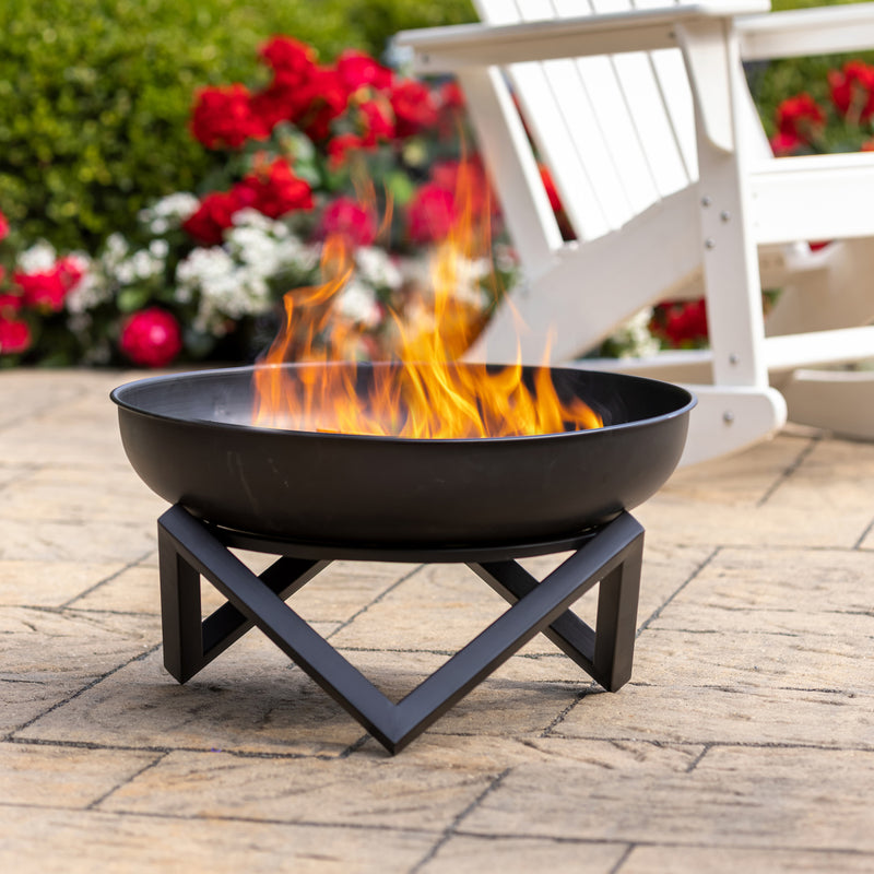 Evergreen Accessory,Youngstown Wood Burning Firepit,23.5x23.5x12.5 Inches