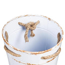 Holiday Poinsettia Planter, French Bucket with Holiday Tag, Set of 3