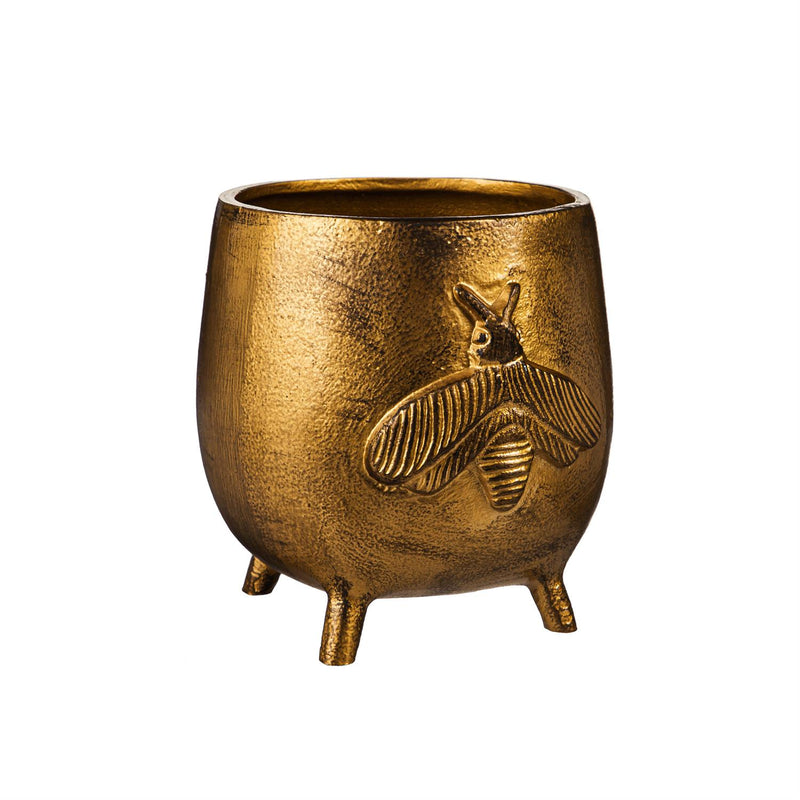 Cast Iron Bee Planter with Feet, 2 Asst.