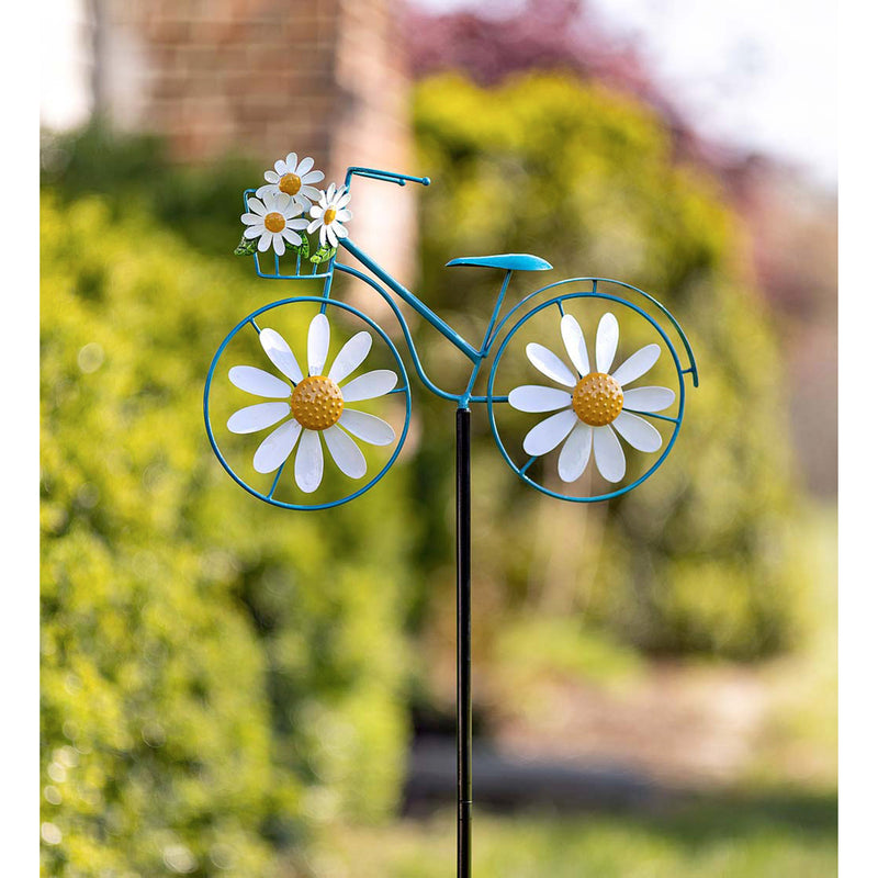 Evergreen Wind,Blue bicycle spinner,18.3x2.95x50.7 Inches
