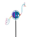 50"H Looking Forward Peacock Spinner