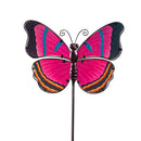 36"H Glass Garden Stake,  Butterfly