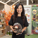 Evergreen Statuary,Metal Hedgehog Statuary,8.97x8.78x6.68 Inches