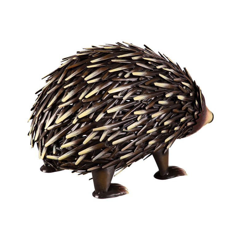 Evergreen Statuary,Metal Hedgehog Statuary,8.97x8.78x6.68 Inches