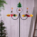 Evergreen Wind,75"H Christmas Tree with Bell Wind Spinner,11.81x28.35x76.77 Inches