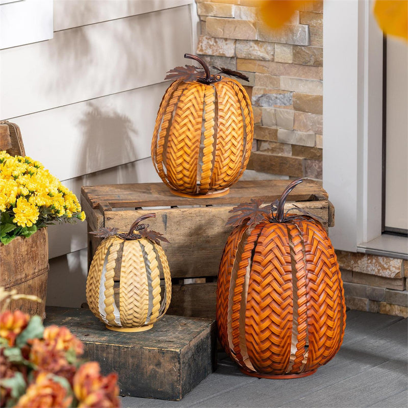 Nesting Pumpkins Statue, 16"H, Set