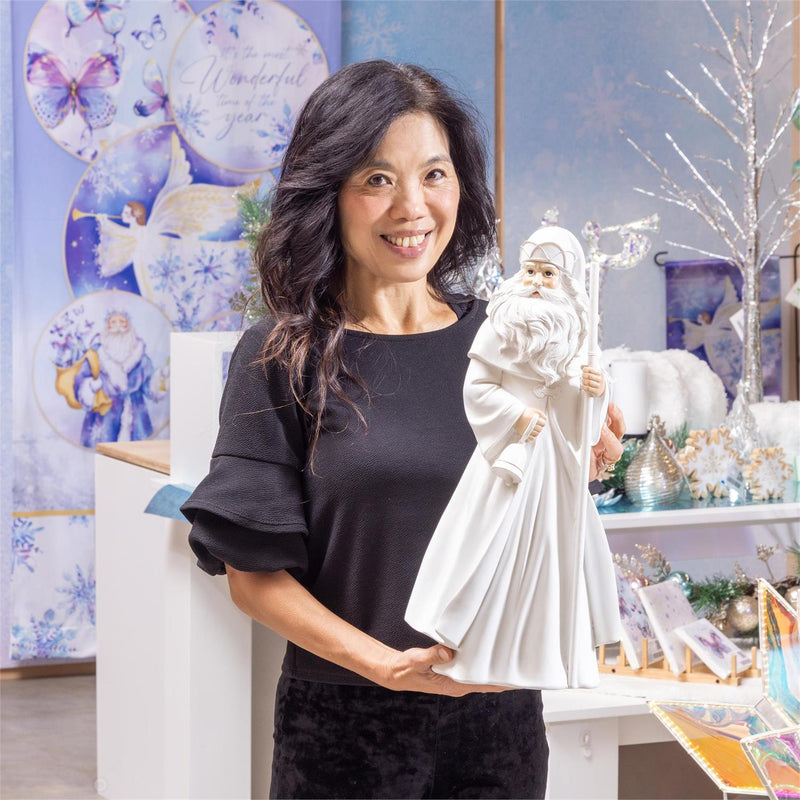 Season to Sparkle Garden Statue, Resin Garden Statue, Saint Nick, 20"H,