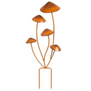 Garden of Wonder Garden Stake, Metal Multi Mushroom, 28"