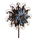 75" Flower Swirl With Metal Accent