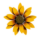 Petal & Plow Wind Spinner, Metal Yellow Sunflower Wall Spinner, 13"