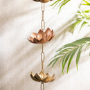 Lotus Metal Rain Chain, 72"H