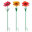 What she Shed Garden Stake, Metal Layered Flower, 40"
