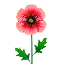 What She Shed Garden Stake, Metal Poppy Flowers, 43"