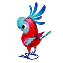 Palm Beach Garden Statue, Metal Bright & Colorful Cockatoo, 14"H