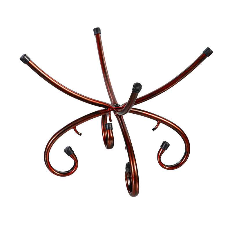 Metal Copper Convertible Bird Bath Stand