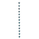 Blue Coastal Rain Chain, Blue Rustic Bucket Rain Chain, 72" H