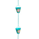 What She Shed Rain Chain, Vibrant Hand-Painted Flower Rain Chain, 72" H