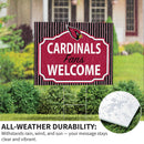 Arizona Cardinals Yard Sign, "Fans Welcome"